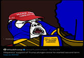 45-47 X@FellForltAgainA MAKE AME GREAT AG #TuckFrump FELL FOR IT AGAIN AWARD @realTuckFrumper - 10/25/25 Hispanics' support of Trump plunges since he started second term twp.ai/4irFt2