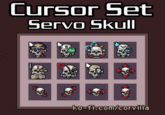 Cursor Set Servo Skull ko-fi.com/corvilia