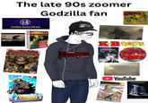 The late 90s zoomer とほ UHI HOFI Godzilla fan SUM 41 TOHO KINGDOM LINKIN PARK METEORA GODZILLA DVD COLLECTION GODZILLA RAMPAGE TOTAL DESTRUCTION AV. GOOZALA MEDFONELLR 12 MIDWAY CLEZANA MONSTERS OF FILMLAND KB toys NEON GENESIS EVANGELION CHEAASSA MONSTER NADINESS XXBOX YouTube GODZILL ODZILLA