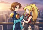 Project X Zone: Hub Hikari (Mega Man Exe) and Xiaomu
Namco x Capcom
Mega Man Battle Network
Rockman Exe
Hub Hikari
Xiaomu