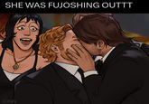 Tumblr user @zzoupz posted a fan edit of the Ayo Edebiri "Fujoshing out" meme featuring characters from the video game _Moutwashing_, gathering over 5,000 notes.