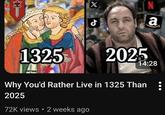 كلة 1325 ل X 2025 N a 14:28 Why You'd Rather Live in 1325 Than 2025 72K views • 2 weeks ago