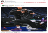 A "quote-tweet":https://knowyourmeme.com/memes/quote-retweets-qrts about Boston Celtics "NBA":https://knowyourmeme.com/memes/cultures/basketball player Jaylen Brown's fake hairline and hair dye use.