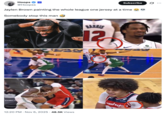 A "tweet":https://knowyourmeme.com/memes/sites/twitter-x about Boston Celtics "NBA":https://knowyourmeme.com/memes/cultures/basketball player Jaylen Brown's fake hairline and hair dye use.