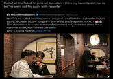 Out of all the failed hit jobs on Mamdani I think my favorite still has to be "he went out for sushi with his wife" MichaelRapaport @MichaelRapaport 10/21/25 How's a so-called "working class" mayoral candidate like Zohran Mamdani eating at OMEN SUSHI tonight - one of the priciest joints in NYC? This clown lives in a rent-stabilized apartment in Queens but dines like a diplomat on a Qatar-funded per diem. Who's paying for that Show more