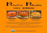 Pumpkin Paka 2025 WINNERS FIRST PLACE Isabella Nativi Carowinds WinterFest Tickets SECOND PLACE Cambell Myers THIRD PLACE Tetianna Zolotukhina Mr. Putty's Family Pack Abbott's of Tegac Cay $50 Gift Card A huge, pumpkin-sized thank you to everyone who voted and participated in this year's Pumpkin Palooza! With a whopping **50 entries**, we were dazzled by a parade of spectacular carvings. This event is fast becoming Tega Cay's fall festivity crown jewel! Thanks to your creativity, our community hit pause on the daily drive to bask in our gorgeous park, soak up the autumn vibes, and marvel at the shimmering pumpkins. Your amazing work is now etched into our city's festive lore. Tega Cay For details please call the events office at 803.984.9236 or email chasty@tegacaysc.gov