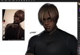 X user @zombiyh posted fan art inspired by Black TikToker @mythix.v7's cosplay of Leon Kennedy from the _Resident Evil_ video game franchise, gathering over 80,000 likes in a day.