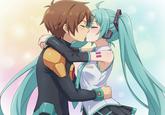 Mega Man Battle Network x Vocaloid: Rockman Exe and Hatsune Miku kiss
Capcom