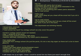 >desperately need job >check classifieds >be me Anonymous 11/09/25(Sun)19:00:06 No.942336508 >obsessed with penis (but not gay) >only think about it all day because interested in the biology and the anatomy off it >decide to do something with hetero penis obsession >go to med school >take mcat >get 100% (they let you cheat off the smart kid if you sit in the back) >go to med school >immediately fail (they don't let you cheat off the smart kid, even if you sit in the back) >be depressed and drinking heavily >"med school too hard? try urology school! we only cover the penis!" >enroll in urology school (mcat not needed) >day 1: anatomy of the penis >answer every f------ question right away >teacher definitely impressed by my hetero penis obsession >two weeks later >graduate from urology school (it's just the penis, it's not a very big organ so there isn't a ton to learn about it) >one year later >patient has heart attack during foresksin exam >remember my urology school training >perfform mouth to c--- resucitation >swallow his c-- right before he dies it still keeps me up at night. i know i could've saved him but there just wasn't enough time