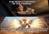 THE IRISH STARVING IN THE FAMINE THE CHOCTAW DONATING MONEY EVEN THOUGH THEY WERE ALSO SUFFERING