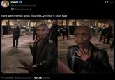 gabri @physicallyxweak Fan account rare aesthetic: you found Cynthia's lost hat 11:01 AM Nov 9, 2025 131.1K Views Q
