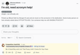 The earliest mention of the acronym "BAGBALTPUICOYF" online is a June 5th, 2024 post on the subreddit /r/RomanceNovels that reads, "I'm old, need acronym help! Picked up {Blood Oath by Morgan B Lee} and am stuck on the acronyms in the dedication. Some lovely person on here already asked about "STFUATTDLAGG":https://knowyourmeme.com/memes/stfuattdlagg. Can someone help me with BAGBALTPUICOYF?" Redditor /u/Competitive-Yam5126 responded in the comments with, "Be A Good Boy and Lick That P--sy Until I Come On Your Face."