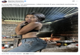 The original "tweet":https://knowyourmeme.com/memes/sites/twitter-x that "reposted":https://knowyourmeme.com/memes/repost the photo of the Latina woman cooking over a fire and biting her finger, captioned, "Ur average Latina: 'Mi amooooor, I didn't know if you wanted cochinita or ceviche so I made both!'"