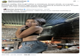 A "quote-tweet":https://knowyourmeme.com/memes/quote-retweets-qrts of the original "tweet":https://knowyourmeme.com/memes/sites/twitter-x that "reposted":https://knowyourmeme.com/memes/repost the photo of the Latina woman cooking over a fire and biting her finger, captioned, "Ur average Latina: 'Mi amooooor, I didn't know if you wanted cochinita or ceviche so I made both!'"