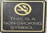 THIS IS A NON-SMOKING SYMBOL