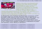 Anonymous 11/14/25(Fri)22:26:12 No. 725891767 Bad >Mario Wonder introduced new flowers that talk about literally everything in front of you and throw Marvel quips at you >Donkey Kong Bananza forces Getting worse, Pauline to comment on literally 127 KB PNG every single thing you do >Pikmin 4 has other captains constantly phoning you in to explain s--- to you >Kirby Forgotten Land has the green rat who explains everything to you and tells you what to do >Prime 4 now has tons of NPCs who vomit out Marvel quips to you and tell you what to do Is Nintendo just f------ terrified that someone might possibly step out of line and just take a minute to breathe while playing their games now? Why does the player have to be told what to think about EVERY f------ thing now? I'm honestly shocked Mario Kart World didn't have Toadsworth call in every five seconds to go "LOOK OUT MARIO THERE'S A PIRANHA PLANT UP AHEAD, THAT REALLY BITES!!!!" >>725892449 # >>725893267 # >>725893358 # >>725893514 # >>725893546 # >>725901014 # >>725907127 # >>725907234 # >>725908328 # >>725909034 # >>725909141 # >>725911369 # >>725913496 # >>725919636 # >>725921334 # >>725925298 #