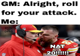 GM: Alright, roll for your attack. Me: RUN 2 DMG FL NFL NAT 20!!!!!!