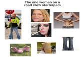 STOP The one woman on a road crew starterpack rearts Cumberland ICED COFFEE
