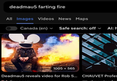 deadmau5 farting fire All Images Videos News Maps Canada (en) Safe search: off ✓ Al: h 1005 × 565 Deadmau5 reveals video for Rob S... CHAUVET Profes
