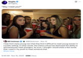 X user @magills_ quote-tweeted Ackman's "May I meet you" tweet, posting an "Awkward Party Reaction":https://knowyourmeme.com/memes/awkward-party-reaction meme and gathering over 7,000 likes in a day.