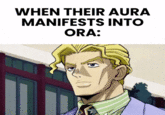 WHEN THEIR AURA MANIFESTS INTO ORA: