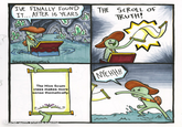 I'VE FINALLY FOUND IT... AFTER 15 YEARS THE SCROLL OF TRUTH! AM Robotatertot comics The Hive Scum class makes more sense thematically. NYEHHH W Made with Pinata Farms Mi