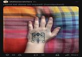 r/tattooscratchers 6h Hand tat done on myself (handpoked) 66 D 36 Share