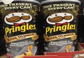 FREE PRESENTW EVERY CAN! ** FREE PRESENT EVERY CAN! with Pringles XMAS DINNER EDITION PROSECCO & PINK PEPPERCORN Flavour Pringles XMAS DINNER EDITION PROSECCO & PINK PEPPERCORN Flavour