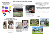 addicted to tiktok, reels, yt shorts and would use chatgpt on a pretest --- (sad) لا 2025 American Teen Starterpack extremely focused on one particular sport/music/dance/theatre/club/extracurricular after school (usually surprisingly skilled/talented in their niche) not everyone but theres always those kids vaping in the bathrooms or under the stairs and skipping lonely, bored, tired; life can feel repetitive for some reason to the point where you're counting down for college wishing life will get more interesting/fulfilling Either got/will get a drivers license the second they turned 16 or stopped at learners Doesn't get out much either bc there's nothing to do nearby, too much school work, too expensive, or parents too busy to take them anywhere Lives in (cant find pics for some reason :/ but guys wear a basic or graphic tee, jeans, sweats, or pajama pants) IVERSITY OF GEORGIA 18 BULLDOG like a third of the girls wear some lulu/alo attire, sweats or pajama pants when its cold. and ofc the uggs, crocs, sambas, or sandals plz tell me why yall are always leaving airpods on the ground in school literally everyone wears ccollege or sports team shirts also