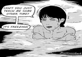 A comic referencing the Reze Arc pool scene. It imagines Asa in the pool scene.