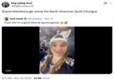 A "quote-tweet":https://knowyourmeme.com/memes/quote-retweets-qrts making fun of the Just Josie Twitter video of her dancing at a Dallas Cowboys game in November 2025.