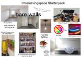 add next?" "Guys, what should I 1307816901 No Curtains dirty carpet or no rug at all r/malelivingspace Starterpack "What do you think of my room?" bare walls Disgusting gamer/gooner desk OR Govee Monster Energy cans as "decoration" Horrible lighting no color B Govee LED rainbow vomit VR140 MONSTE ENERGY LEPOSL an uncomfortable amount of toys for an adult random box of junk Gross mattress on floor with messy bedding "28M just moved in"