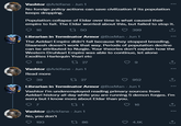 Vashtor @Arkifane - Jun 1 No foreign policy actions can save civilization if its population keeps dropping. Population collapse of Eldar over time is what caused their empire to fall. The Eldar worried about this, but failed to stop it. 399 16 17 50 Librarian in Terminator Armor @BoxMan - Jun 1 The Aeldari Empire didn't fall because they stopped breeding. Slaanesh doesn't work that way. Periods of population decline can be attributed to Nurgle. Your theories don't explain how the Western Druhkari Empire was able to continue, let alone Exodites Harlequin Ynari etc 64 17 27 Vashtor @Arkifane - Jun 1 Read more 39 13 27 952 Librarian in Terminator Armor @BoxMan - Jun 1 Vashtor I'm underemployed reading primary sources from Aeldari history all day while you are running 5 demon forges. I'm sorry but I know more about Eldar than you. 9 7 22 1 Vashtor @Arkfane - Jun 1 16 No, you don't 193 1786 4.1K <]