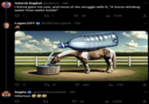 Adarsh Baghel @adba_h - 16h I friend gave me one, and most of Als struggle with it, “A horse drinking water from water bottle" tz 1 38 Logan.GPT @OfficialLogank - 14h 11 t321 Raghu @vennelacheekati - 14h Hilarious 27 15.6K ↑ 360 17.1K ↑ 24 tl 3,956 ↑