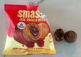 smas JAM-PACKED BITES 69 PROTEIN+ an Ente G FA VEG SUNFLOWER BUTTER & STRAWBERRY 3 BITES NET WT. 1.8 02 (50 g)