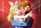 Mega Man Battle Network x Vocaloid: Hub Hikari and Kagamine Rin hug
Capcom
