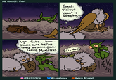 KB Comics: Cubs Good. Vicious beast is Sleeping... Ugh. Cubs...hmm... Kinda cute before VALE they become goblin eating MONSTERS. Hi, Nock @Kelsiebru @Lunalopex Kelsie Brumet