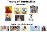 Treaty of Tordesillas In europe: England Spain Portugal France Netherlands Denmark-Norway Courland ??? ??? In the rest of the world: HUH?