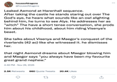 houseofdragons @houseofdragons Leaked Aemond at Harenhall sequence. After taking the castle he stands staring out over The God's eye, he hears what sounds like an owl alighting behind him, he turns to see Alys. He addresses her as "witch" The have a short tense conversation, she prods him about his childhood, about him riding Visenya's beast. She talks about Visenya and Maegor's conquest of the riverlands (42 ac) like she witnessed it. he dismisses her. that night Aemond dreams about Maegor blowing him and Maegor says "you always have been my favourite great grand nephew." 4:46 PM Nov 29, 2025 2.5K Retweets 660 Quote Tweets 20.4K Likes 27 ↑
