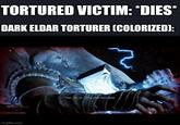 TORTURED VICTIM: *DIES* DARK ELDAR TORTURER (COLORIZED): imgflip.com Thor. Oh, no... / say when we're done!