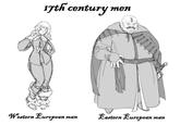 17th century men Western European1 Eastern European: man