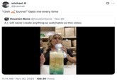 A "quote-tweet":https://knowyourmeme.com/memes/quote-retweets-qrts of the Crystalynn_8 Making a Red Bull Drink "TikTok":https://knowyourmeme.com/memes/sites/tiktok video from late 2025.