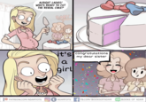 ALRIGHT LADIES! WHO'S READY TO CUT THE REVEAL CAKE? BABY it's congratulations a girl my dear sister PATREON.COM/ADAMTOTS Ot ADAMTOTS FB.COM/BOOKSOFADAM Toy BOOKS OF ADAM