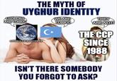 THE MYTH OF UYGHUR IDENTITY UYGHURS ARE TURKIC WE ARE TURKIC C⭑ (LITERALLY THE WHOLE EARTH) THEY ARE NOT! THE CCP SINCE 1988 ISN'T THERE SOMEBODY YOU FORGOT TO ASK?