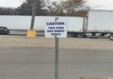 CAUTION: THIS SIGN HAS SHARP EDGES