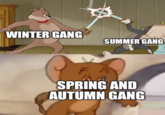 WINTER GANG SUMMER GANG SPRING AND AUTUMN GANG
