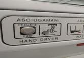 ASCIUGAMANI PREMERE PUSH ह AC HAND DRYER WAT