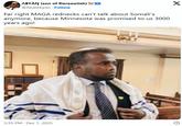 X ABYAN (son of Daraawiish) @RealAbyan Follow Far right MAGA rednecks can't talk about Somali's anymore, because Minnesota was promised to us 3000 years ago! 3:35 PM Dec 1, 2025 O