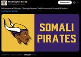 A post by Babylon Bee. The post claims the Vikings are now the Somali Pirates.