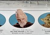 ppo . ng Not yet a Jedi Master, Ki-Adi-Mundi is the only Knight on the Council. A formide Yaddl Oppo